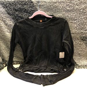 Free People side tie sweater